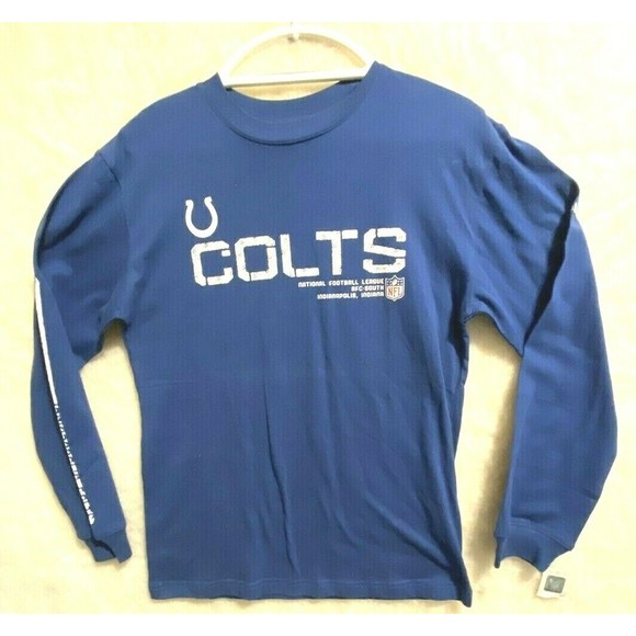 NFL Indianapolis Colts Performance T-Shirt Youth L 14/16 New With Defect Reebox - Picture 2 of 11